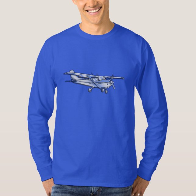 Camiseta Fibra de carbono clásica del vuelo de Cessna del (Anverso)
