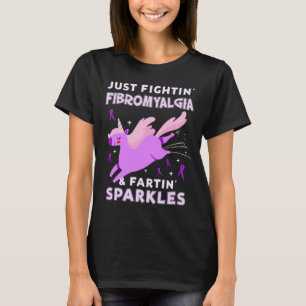 Camiseta Fibromialgia apéndices de cáncer de unicornio