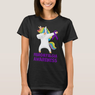Camiseta Fibromialgia Cinta púrpura Sobreviviente de la Con