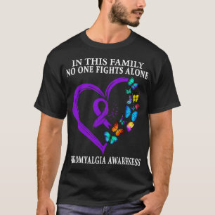 Camiseta Fibromialgia Conciencia Guerrero Apoyo Cinta Púrpu