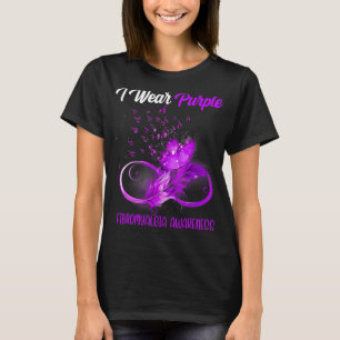 Camiseta Fibromialgia de la pluma de la cinta