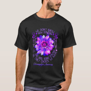 Camiseta Fibromialgia Flor de Conciencia No Sabemos Cómo Ca
