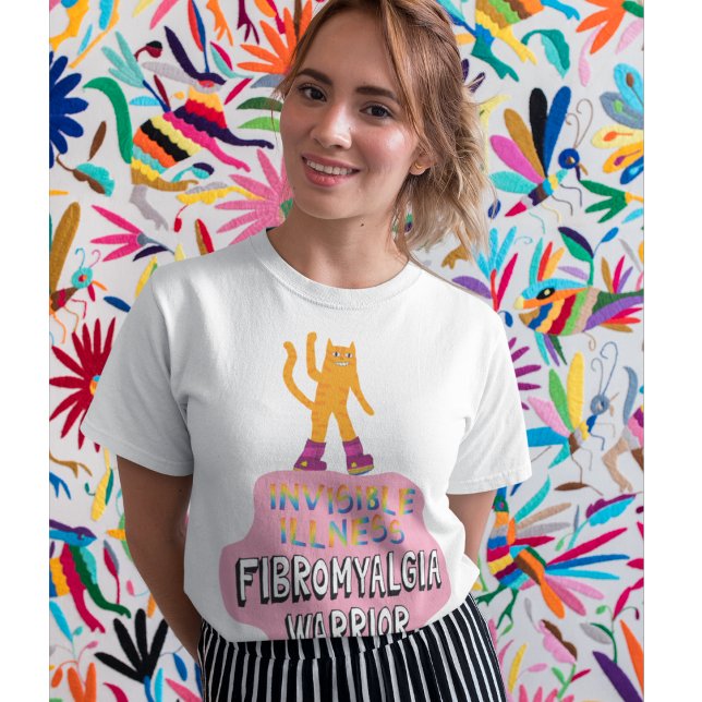 Camiseta Fibromialgia guerrera fibro enfermedad dolor invis (Subido por el creador)