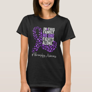 Camiseta Fibromialgia Mes de Conciencia Cinta púrpura
