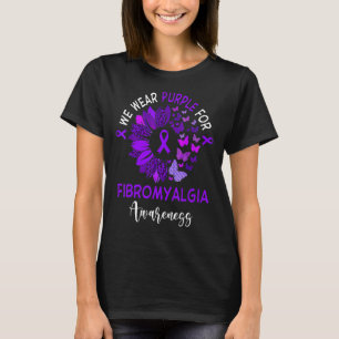 Camiseta Fibromialgia Sensibilización Leopardo Girasol