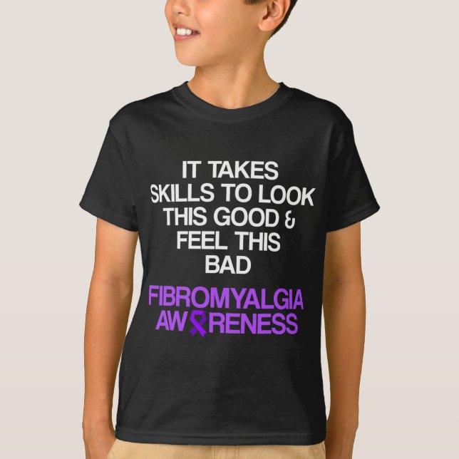 Camiseta Fibromialgia Sobreviviente de Conciencia Guerrero  (Anverso)