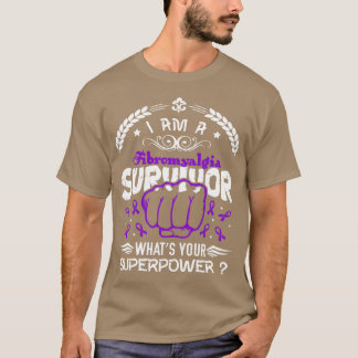 Camiseta Fibromialgia Sobreviviente de Conciencia Qué Super