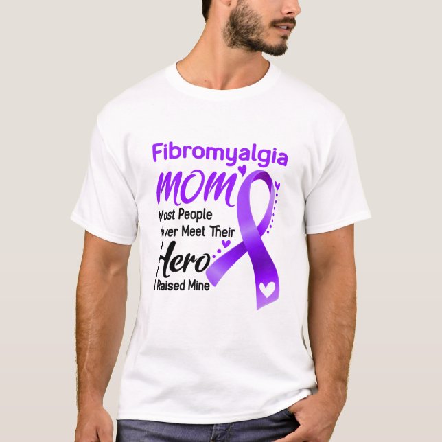 Camiseta Fibromyalgia Awareness Month Ribbon Gifts (Anverso)