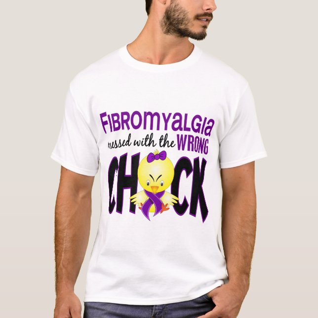 Camiseta Fibromyalgia ensuciado con el polluelo incorrecto (Anverso)