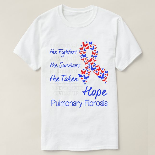 Camiseta Fibrosis Pulmonar Consciente de Fibrosis Pulmonar (Diseño del anverso)