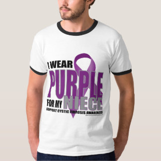 Camiseta Fibrosis quística: Púrpura para la sobrina