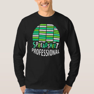 Camiseta Ficha Contable de Spreadsheet Professional