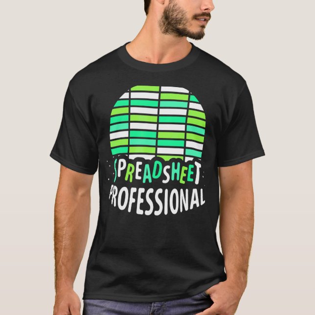 Camiseta Ficha Contable de Spreadsheet Professional (Anverso)