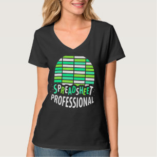 Camiseta Ficha Contable de Spreadsheet Professional