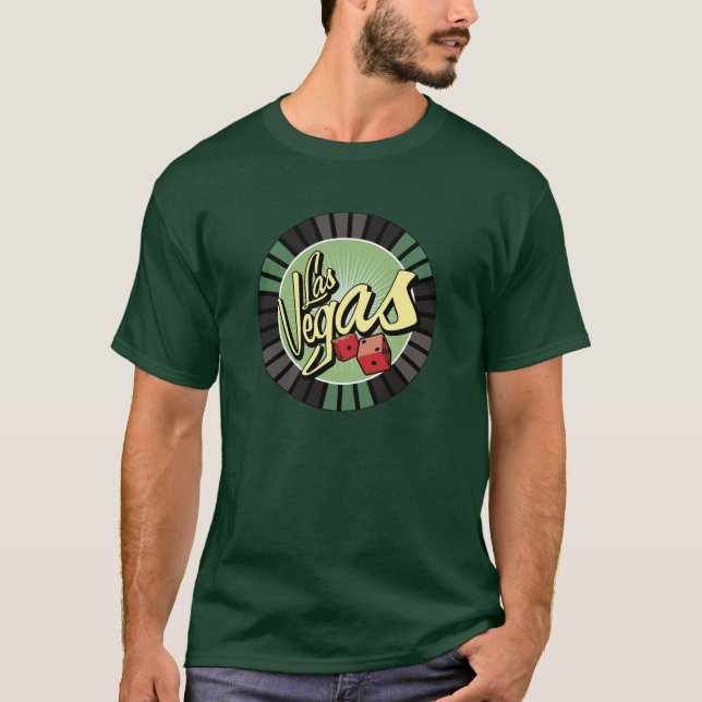 Camiseta Ficha de póker de Las Vegas (Anverso)