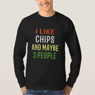 Camiseta Ficha Retro Me Gustan Las Papas Fritas Y Quizás 3 