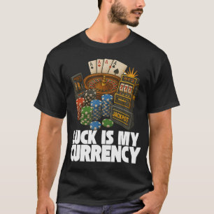 Camiseta Fichas de Casino Ruleta Tragamonedas Poker Vegas A