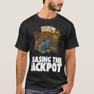 Camiseta Fichas de Casino Ruleta Tragaperras Póquer Vegas A