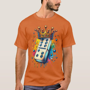 Camiseta Fichas de Dominó Divertidas Rey Juego de Mesa Aman