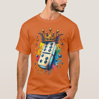 Camiseta Fichas de Dominó Divertidas Rey Juego de Mesa Aman