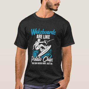 Camiseta Fichas de patatas de wakeboarding Wakesurfer Wakeb