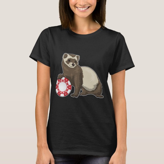 Camiseta Fichas de póquer de hurón (Anverso)