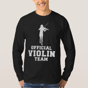 Camiseta Fiddle & Giggles - Equipo oficial del violín Tee: 