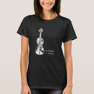 Camiseta Fiddle No Violin Bluegrass Country Music Gift