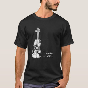 Camiseta Fiddle Not Violin Bluegrass Country Music Gift