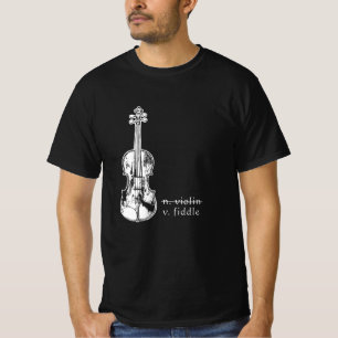 Camiseta Fiddle Not Violin Bluegrass Country Music Gift