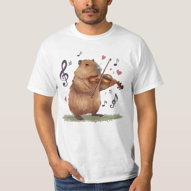 Camiseta fiddler capybara (Anverso)