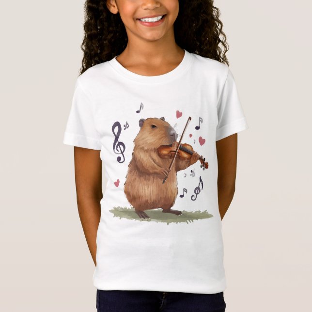Camiseta fiddler capybara (Anverso)