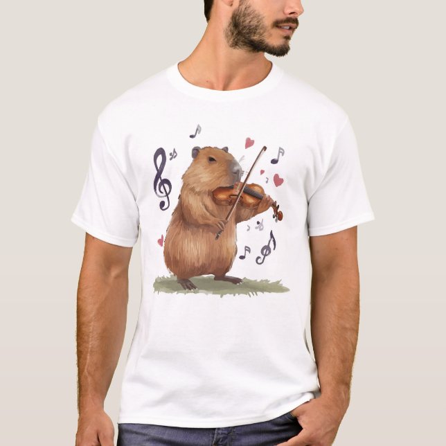 Camiseta fiddler capybara (Anverso)