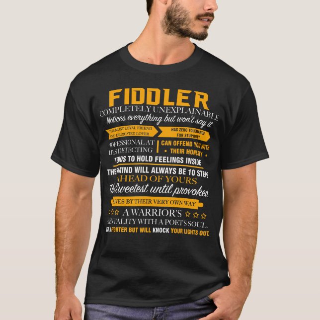 Camiseta FIDDLER completamente inexplicable (Anverso)