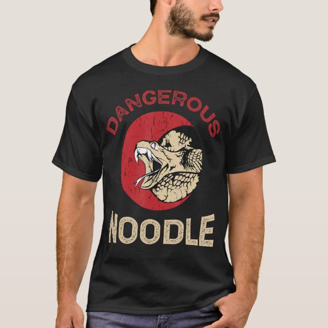 Camiseta Fideicomiso peligroso, serpiente de hobby, Chiste  (Anverso)
