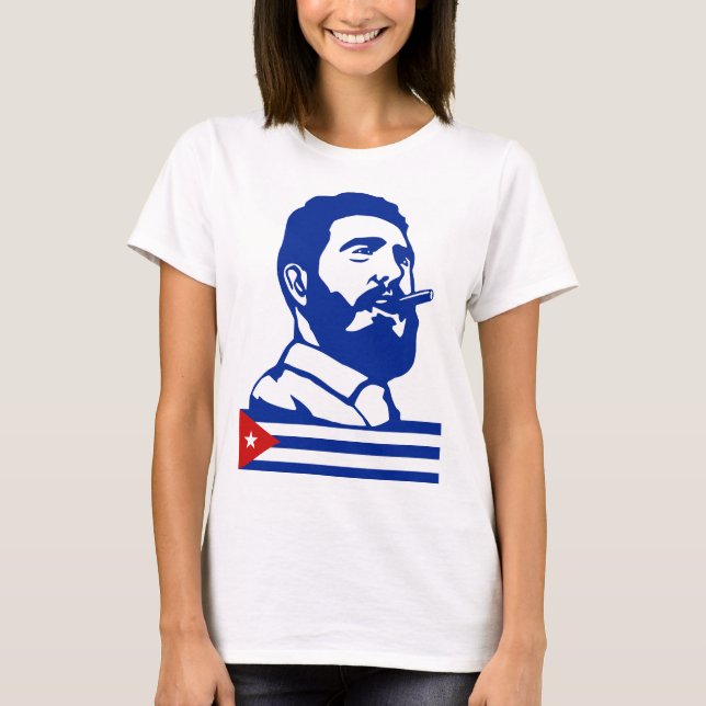 Camiseta Fidel Castro, Presidente, Revolución, Cuba, La Hab (Anverso)