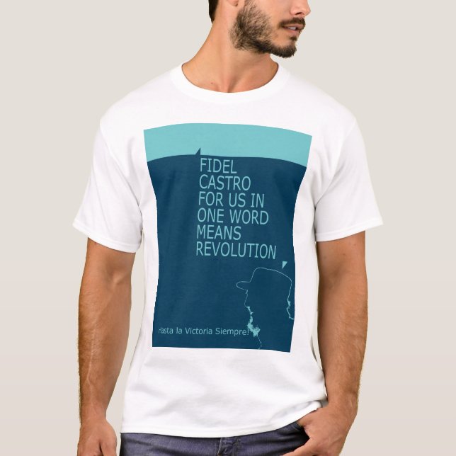 Camiseta Fidel Castro, Presidente, Revolución, Cuba, La Hab (Anverso)