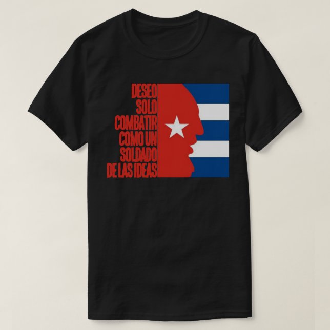 CAMISETA FIDEL, SOLDADO DE LAS IDEAS (Diseño del anverso)