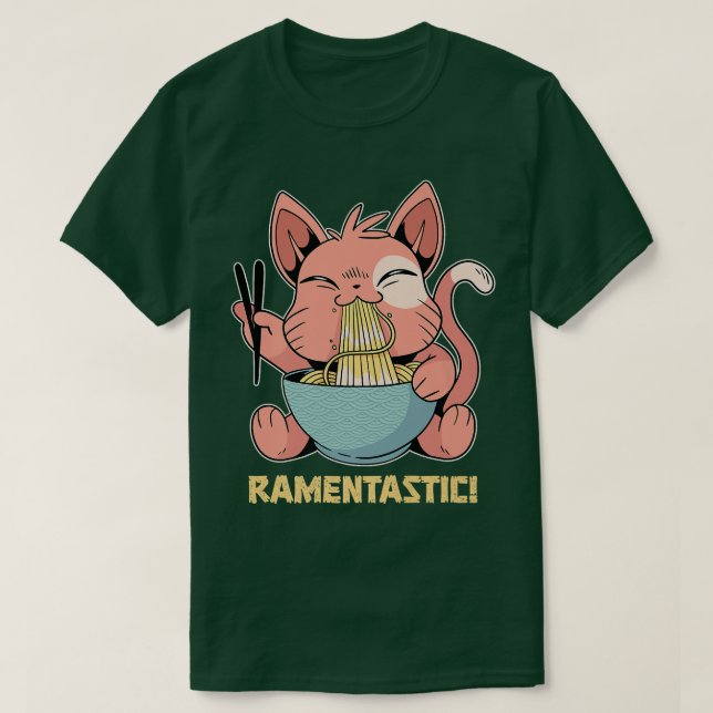 Camiseta Fideos De Comida Ramen Divertidos Amantes De Anime (Diseño del anverso)