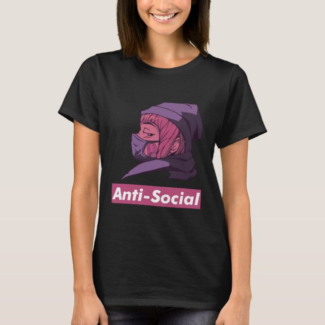 Camiseta Fideos de episodio japonés anti máscara social (Anverso)