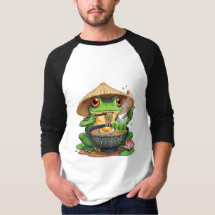 Camiseta Fideos de rana estética japonesa Kawaii