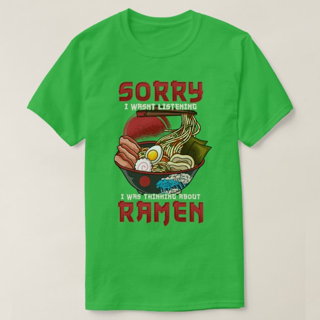 Camiseta Fideos japoneses 3 (Diseño del anverso)