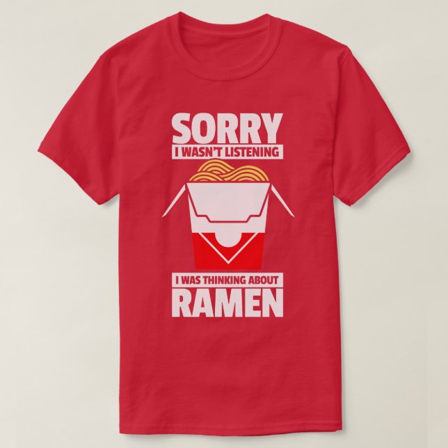 Camiseta Fideos japoneses de Ramen 2 (Diseño del anverso)