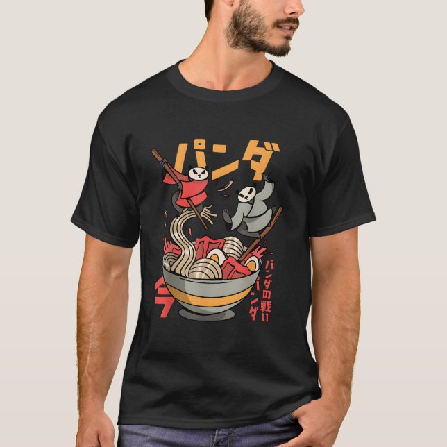 Camiseta Fideos japoneses Panda Ra (Anverso)