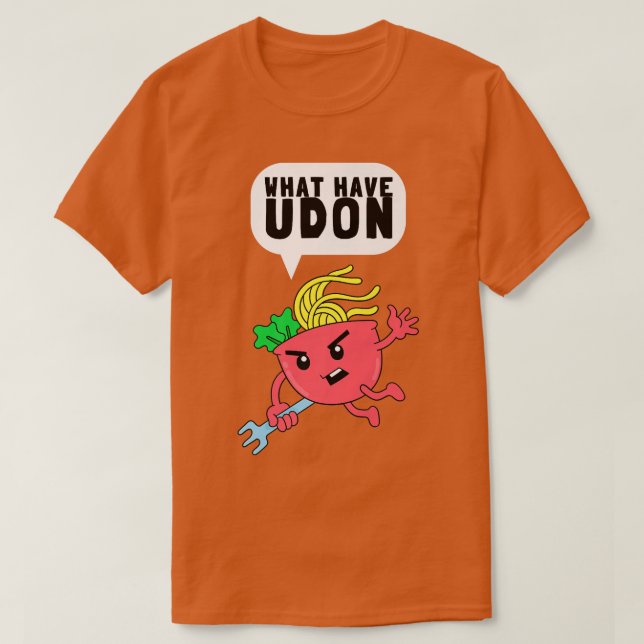 Camiseta Fideos Japoneses Udon Ramen caja asiática de fideo (Diseño del anverso)