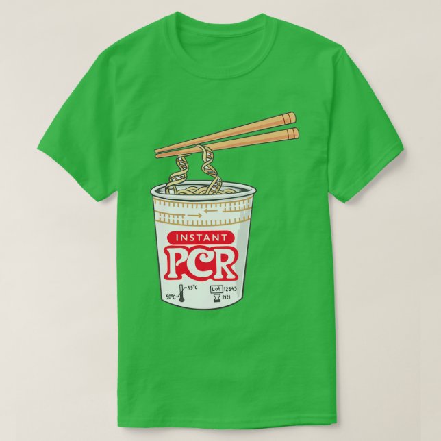 Camiseta Fideos PCR (Diseño del anverso)