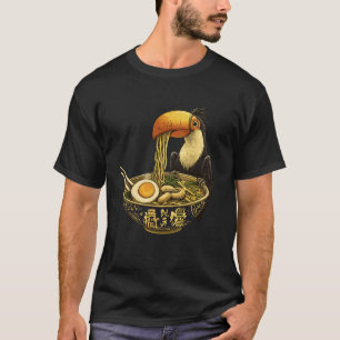 Camiseta Fideos Ramen Arte Japonés Amante Toucan Vida Silve