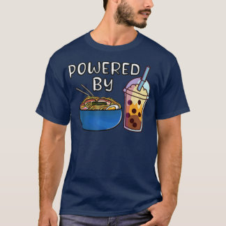 Camiseta Fideos Ramen Burbuja Tapioca Leche Kawaii Boba