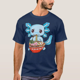 Camiseta Fideos Ramen de Axolotl Divertidos Chicos Chicas A