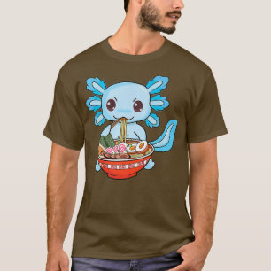 Camiseta Fideos Ramen de Axolotl Divertidos Chicos Chicas A